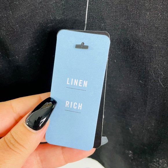 Sportsgirl Size 8 Black Linen Viscose Crop Top New With Tags - Picture 3 of 8